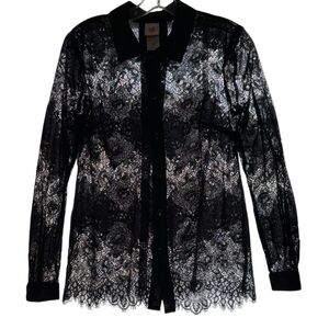 Cabi 3758 St. Regis Black Lace Blouse